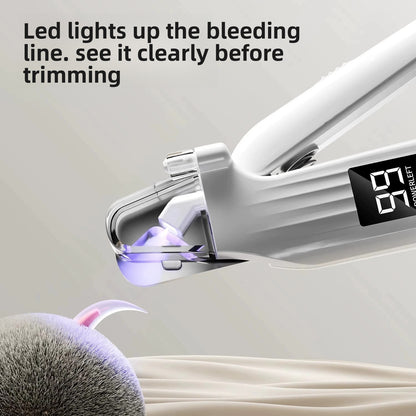 Electric Pet Nail Grinder With Clipper & LED Light