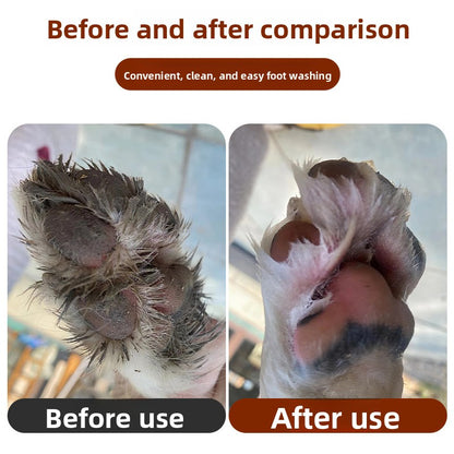 No-Rub Pet Paw Washer Cup With Soft Internal Brushes