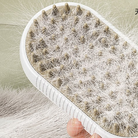 Electric Pet Grooming Brush With Steam Spray Function