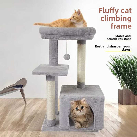 Cat Climbing Tree