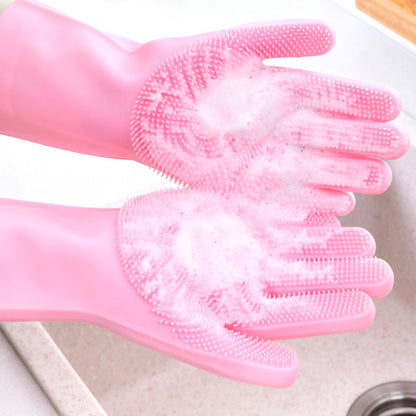 Silicone Pet Grooming Bath Glove – Massage & Deshedding